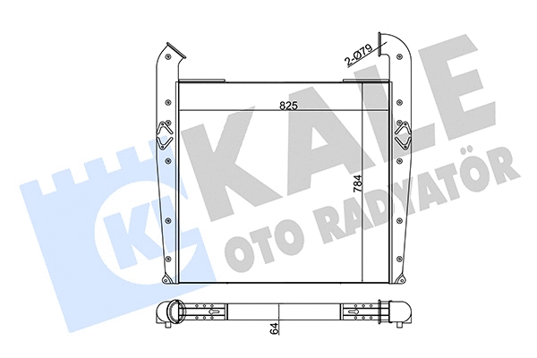 Refroidisseur d'air de suralimentation KALE OTO RADYATÖR 349320