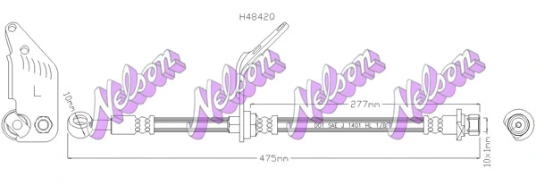 Flexible de frein KAWE H4842Q