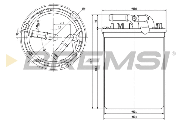 Filtre à carburant BREMSI FE0043
