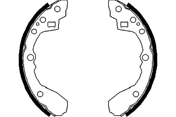 Jeu de mâchoires de frein KAVO PARTS KBS-5416