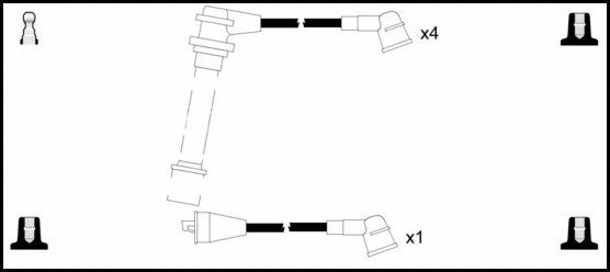Kit de câbles d'allumage LEMARK HOES1221