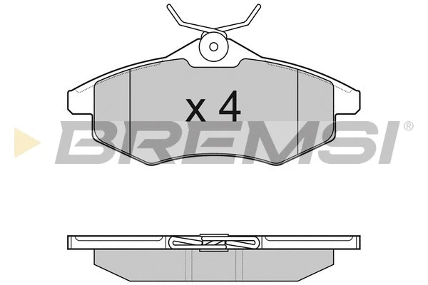 Kit de plaquettes de frein, frein à disque BREMSI BP3008