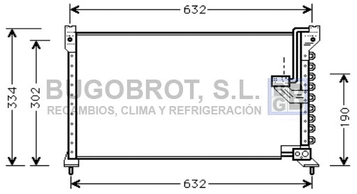 Condenseur, climatisation BUGOBROT 62-HD5085