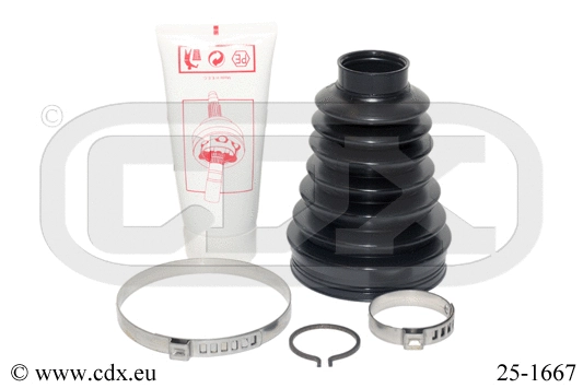 Jeu de joints-soufflets, arbre de commande CDX 25-1667