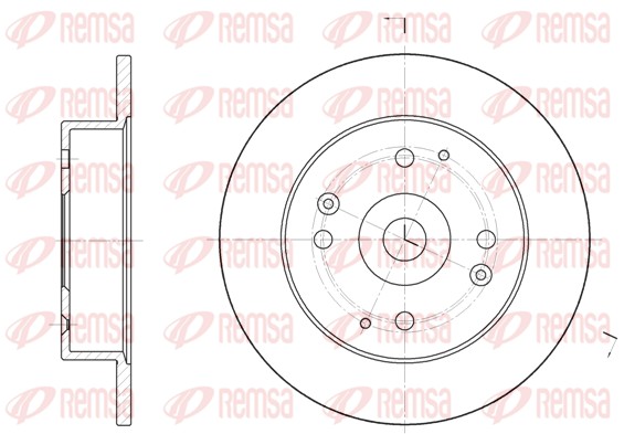 Disque de frein REMSA 6448.00