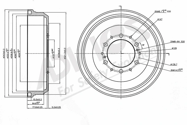 Tambour de frein ADVICS-SEA A7R011