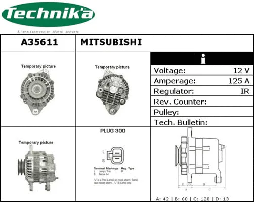 Alternateur Technika A35611