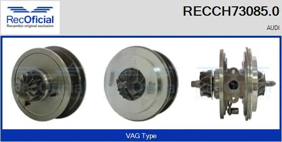 Groupe carter, turbocompresseur RECOFICIAL RECCH73085.0