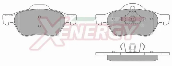 Kit de plaquettes de frein, frein à disque AP XENERGY X40815