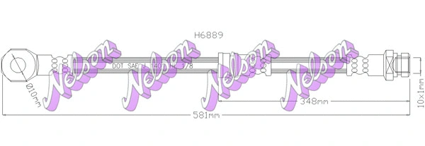 Flexible de frein KAWE H6889