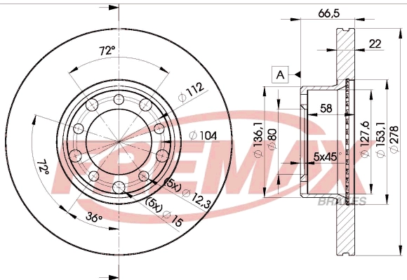 Disque de frein FREMAX BD-0205