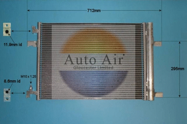 Condenseur, climatisation AUTO AIR GLOUCESTER 16-1360