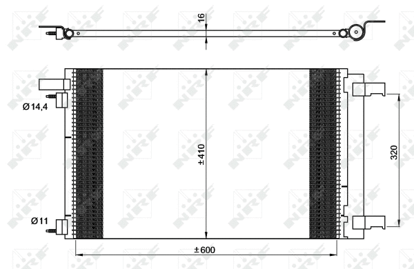 Condenseur, climatisation NRF 35948