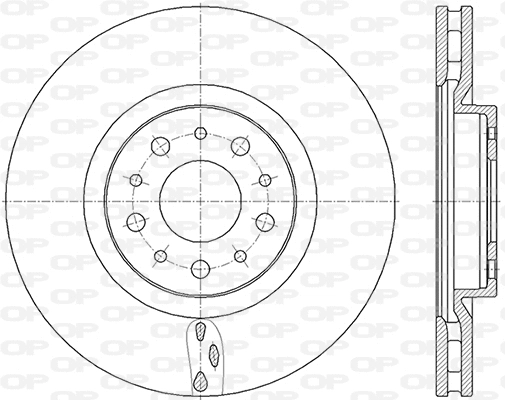 Disque de frein OPEN PARTS BDA2847.20