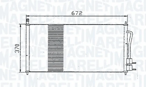 Condenseur, climatisation MAGNETI MARELLI - BR 351037471MM