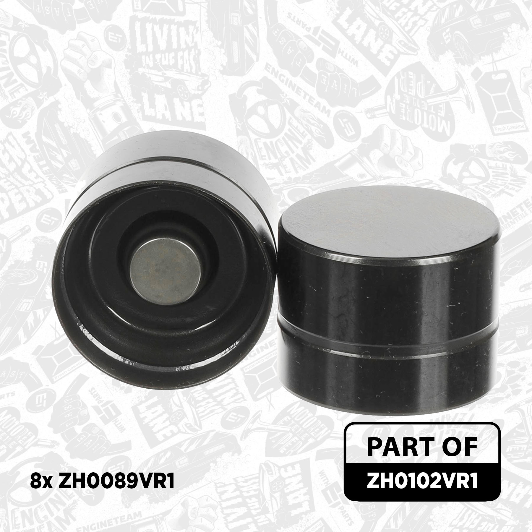 Kit de poussoir de soupape ET ENGINETEAM ZH0102VR1