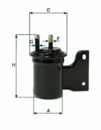 Filtre à carburant UNIFLUX FILTERS XB233