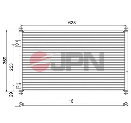 Condenseur, climatisation JPN 60C9100-JPN