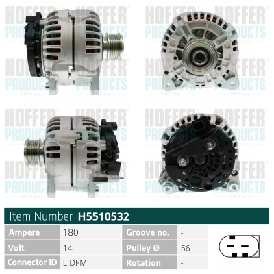 Alternateur HOFFER H5510532