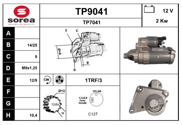Démarreur SNRA TP9041