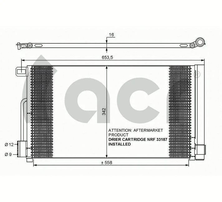 Condenseur, climatisation ACR 300631