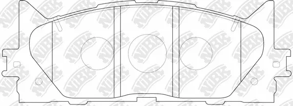 Kit de plaquettes de frein, frein à disque NiBK PN1521