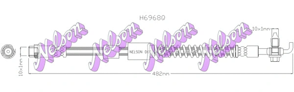 Flexible de frein KAWE H6968Q
