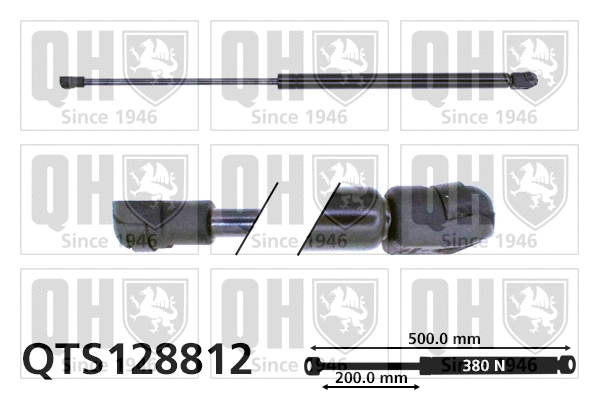 Vérin de hayon, de coffre QUINTON HAZELL QTS128812