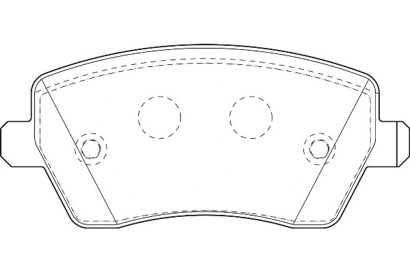 Kit de plaquettes de frein, frein à disque Omnicraft 2134842
