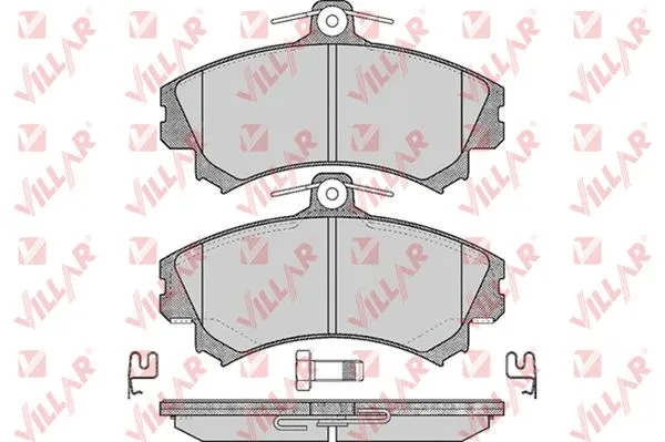 Kit de plaquettes de frein, frein à disque VILLAR 626.0615