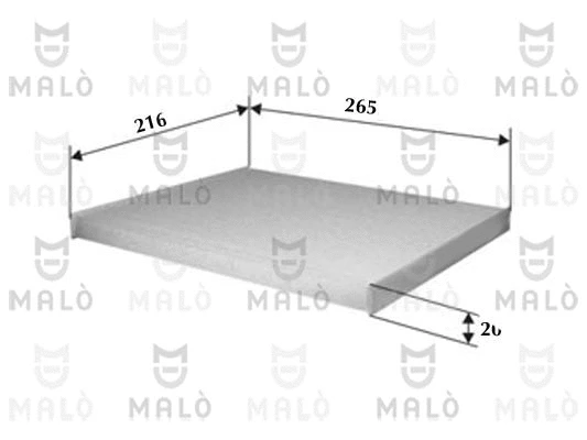 Filtre, air de l'habitacle AKRON-MALÒ 1531101