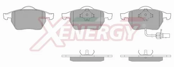 Kit de plaquettes de frein, frein à disque AP XENERGY X40491