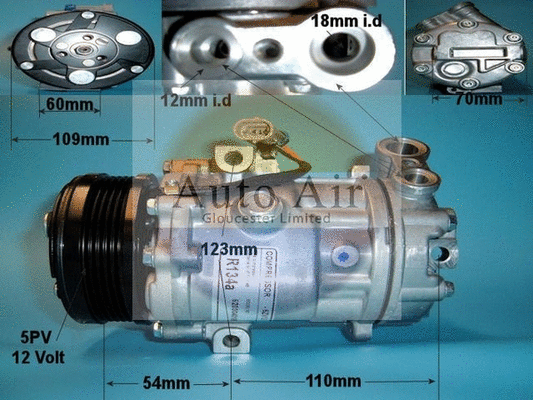 Compresseur, climatisation AUTO AIR GLOUCESTER 14-9705R