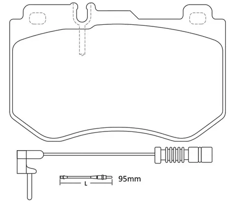 Kit de plaquettes de frein, frein à disque SB BP31031W
