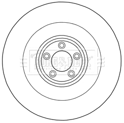 Disque de frein BORG & BECK BBD6023S