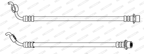 Flexible de frein FERODO FHY2849