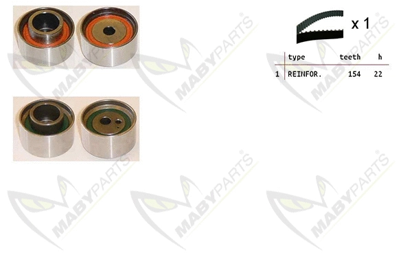 Kit de courroie crantée MABYPARTS OBK010481