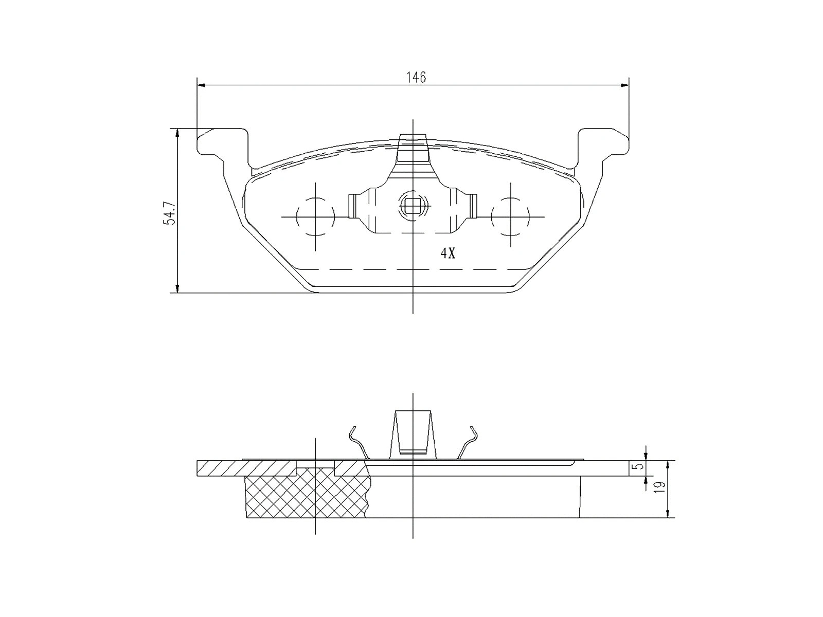 Kit de plaquettes de frein, frein à disque A.Z. Meisterteile AZMT-44-022-1024
