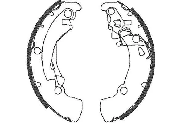 Jeu de mâchoires de frein KAVO PARTS KBS-1907