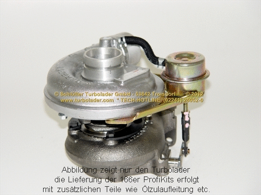 Turbocompresseur, suralimentation SCHLÜTTER TURBOLADER 166-09081