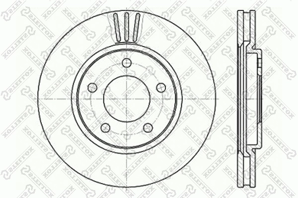 Disque de frein STELLOX 6020-9313V-SX