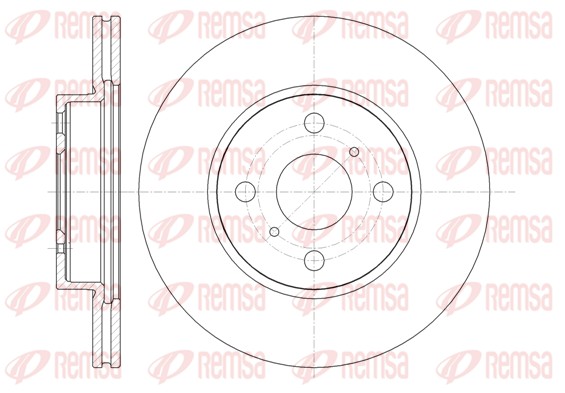 Disque de frein REMSA 61332.10