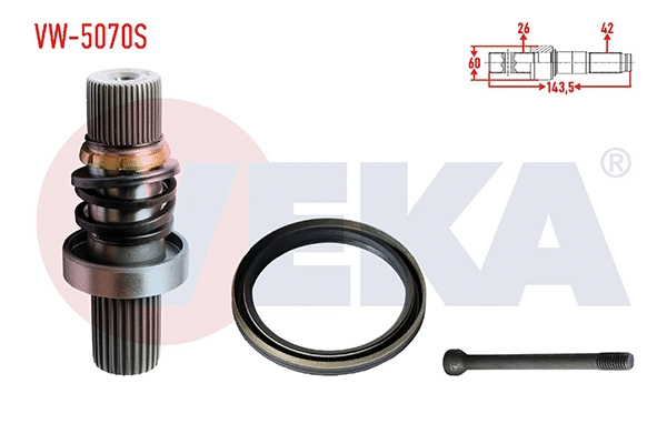 Jeu de joints, arbre de transmission VEKA VW-5070S