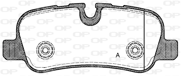Kit de plaquettes de frein, frein à disque OPEN PARTS BPA1159.00