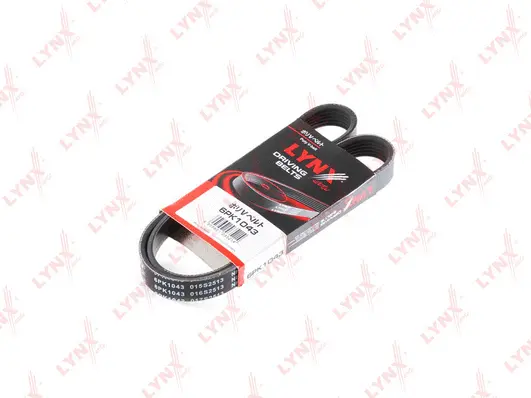 Courroie trapézoïdale à nervures LYNXAUTO 6PK1043