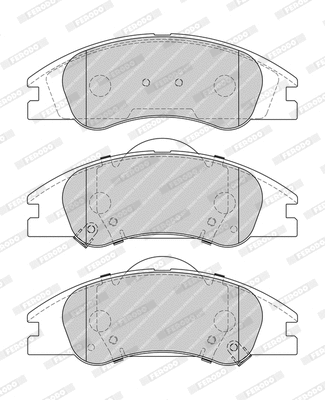 Kit de plaquettes de frein, frein à disque FERODO FDB4014-D