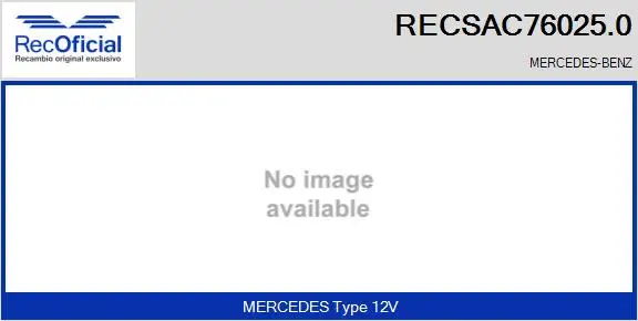 Compresseur, climatisation RECOFICIAL RECSAC76025.0