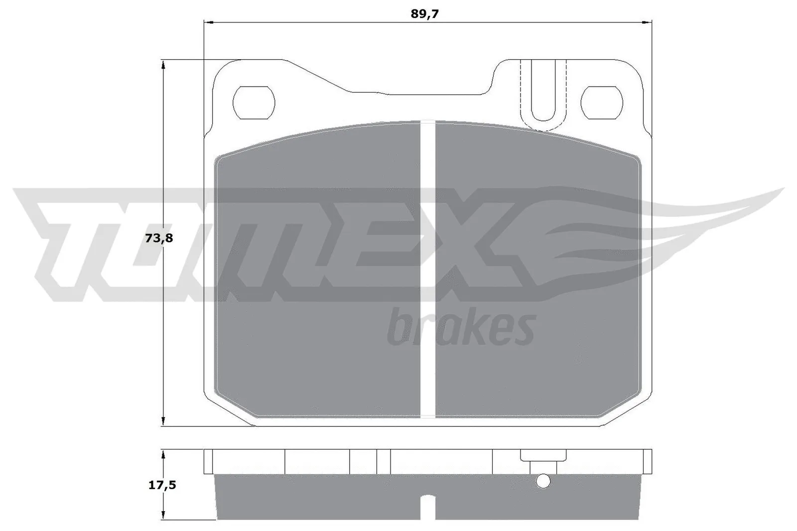 Kit de plaquettes de frein, frein à disque TOMEX Brakes TX 10-222
