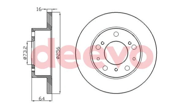 Disque de frein DEEVO BD17200