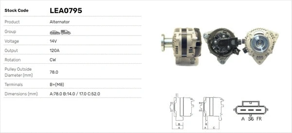 Alternateur LUSA LEA0795